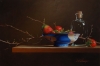 Still Life with Strawberries and Blue Bowl
